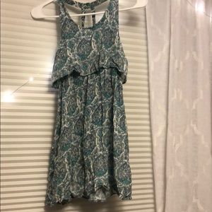 Blue mini junior summer dress